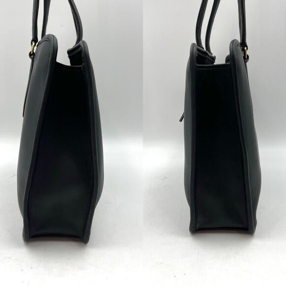 Vintage Coach Marketing Tote 9665 Black Leather Bag Women's Made in NYC - Picture 9 of 11